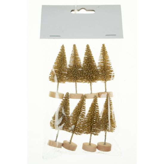 Műfenyő dekor 6cm s/8 arany