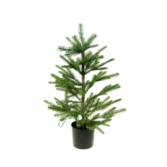 Műfenyő LED-es 60cm 3D ágakkal zöld