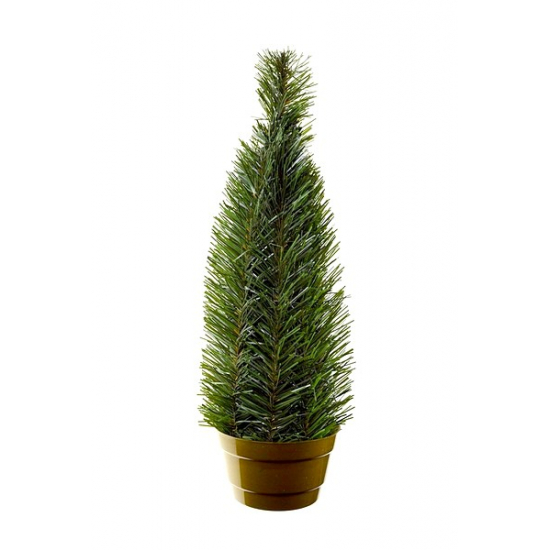 Műfenyő mini 40cm tálban díszítetlen