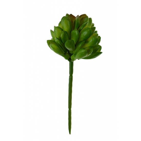 Selyemvirág pozsgás 14*5cm kék/piros