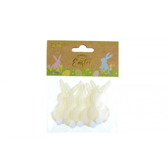 Nyúl filc 6,2cm s/5 fehér