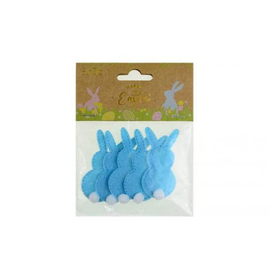 Nyúl filc 6,2cm s/5 kék