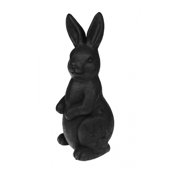 Figura nyúl műgyanta 16*16*44 fekete