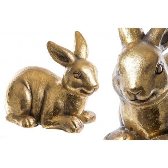 Figura nyúl műgyanta 42*20*32 arany