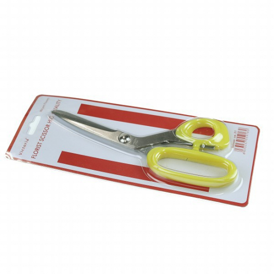 Olló 21cm sárga/zöld