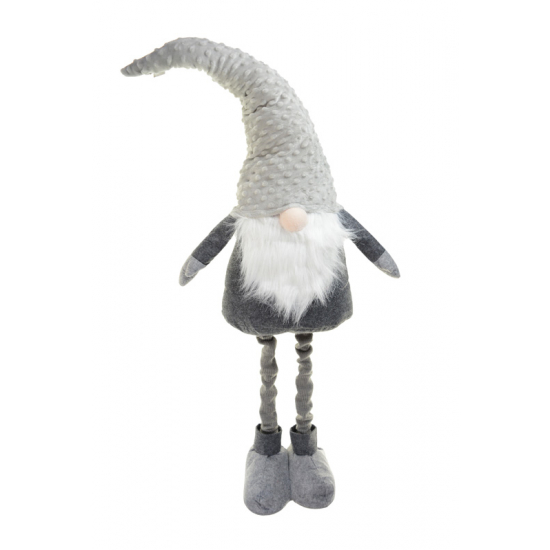 Figura orrmanó textil 105CM szürke/fehér