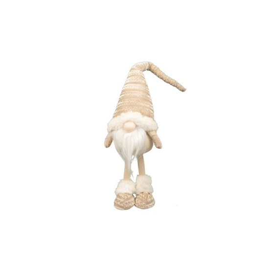Figura orrmanó textil álló 55cm bézs