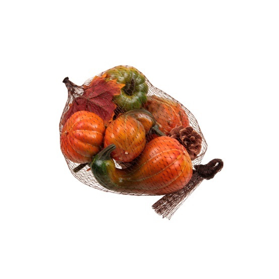 Őszi termések mix 6,5-12cm narancs/zöld