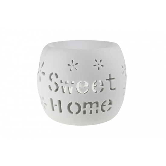 Párologtató kerámia Sweet Home 10,5x10,5x8,5cm fehér