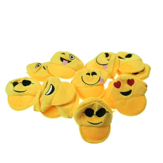Pénztárca Emoji plüss kerek D10 több féle