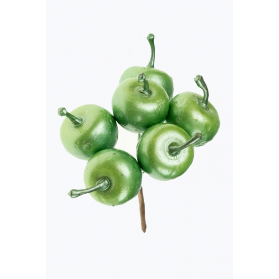 Pick alma 12cm 6fej fényes zöld
