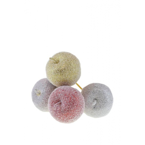 Pick alma hab 7cm s/12 fehér/arany/piros