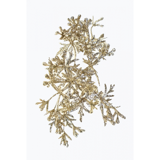 Pick apró leveles ág 18cm glitteres arany