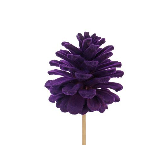 Pick toboz bársony 5-6cm+12cm pálca lila