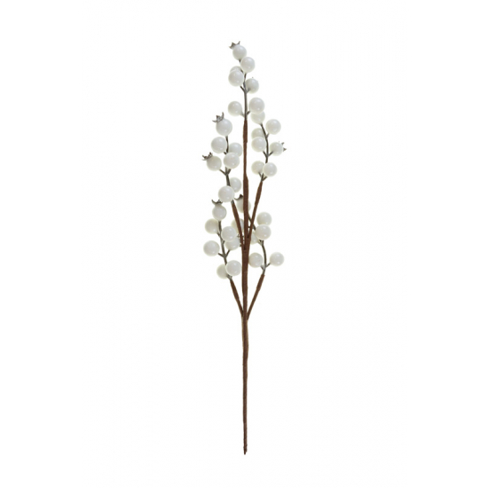 Pick bogyós ág 47cm fehér/barna