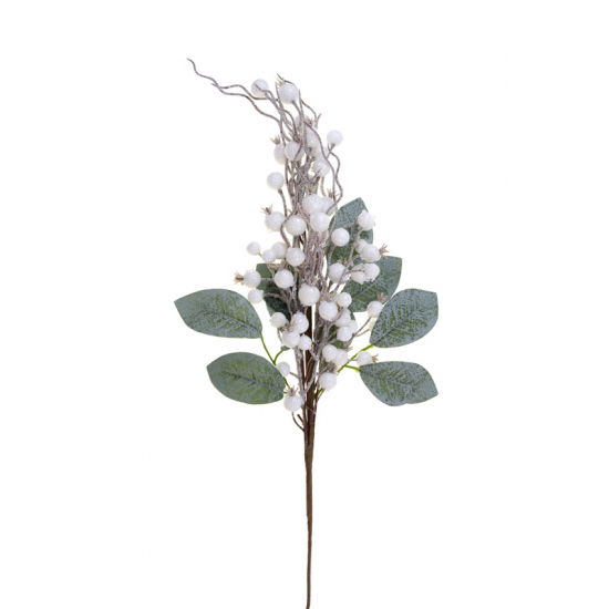 Pick ág bogyós 70cm fehér/zöld