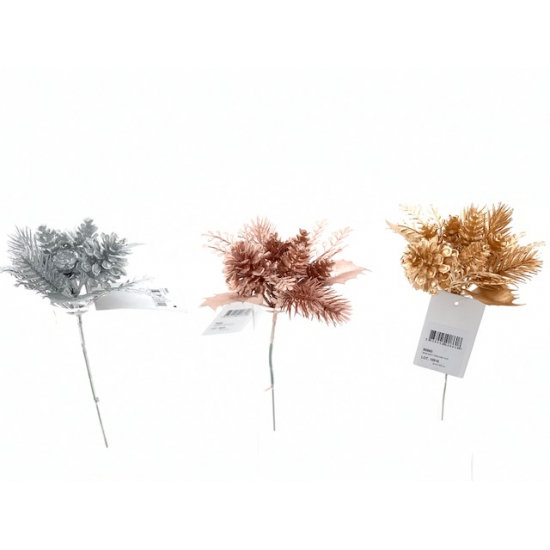 Pick csokor tobozos 20CM rose gold