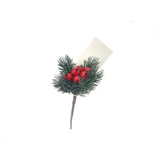 Pick fenyő +bogyó 12cm zöld/piros