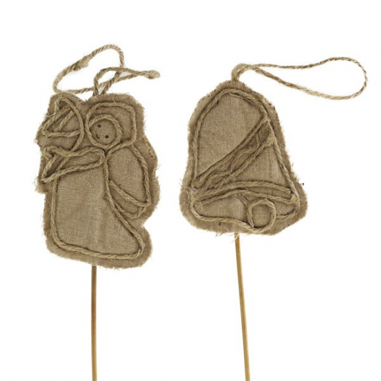 Pick figura textil 30cm s/36 natúr Zmrst
