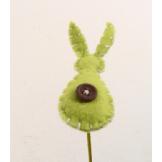 Pick nyúl filc gombos 7cm sárga/narancs/fehér