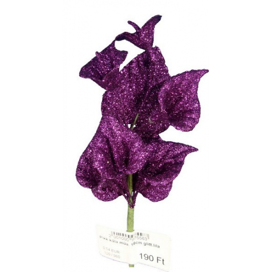 Pick kála műanyag 18cm glitteres lila