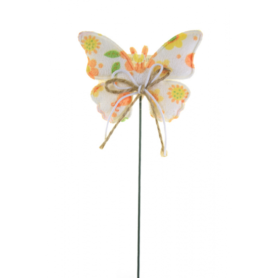 Pick pillangó szövet 6*8.5cm+19cm sárga