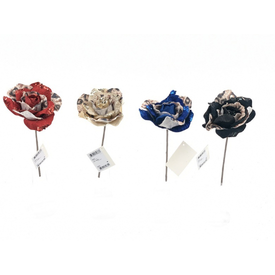 Pick rózsa mintás 17CM piros