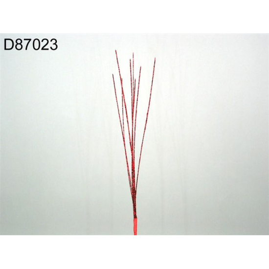 Pick szálas 25cm csillámos piros