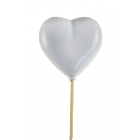 Pick szív 6.5cm+50cm fehér