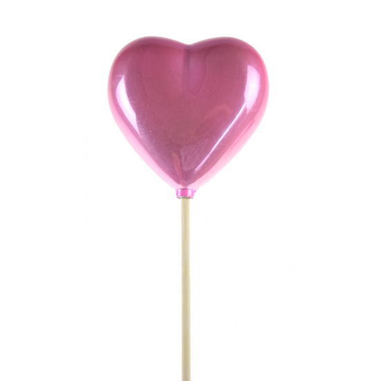 Pick szív 6.5cm+50cm rózsaszín