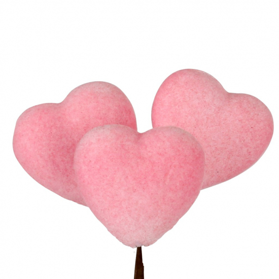 Pick szív hungarocell 50cm 3as pink