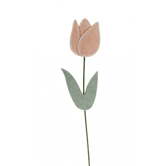 Pick tulipán filc 32cm rózsaszín