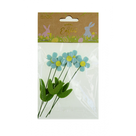 Pick virág filc 11cm s/6 menta