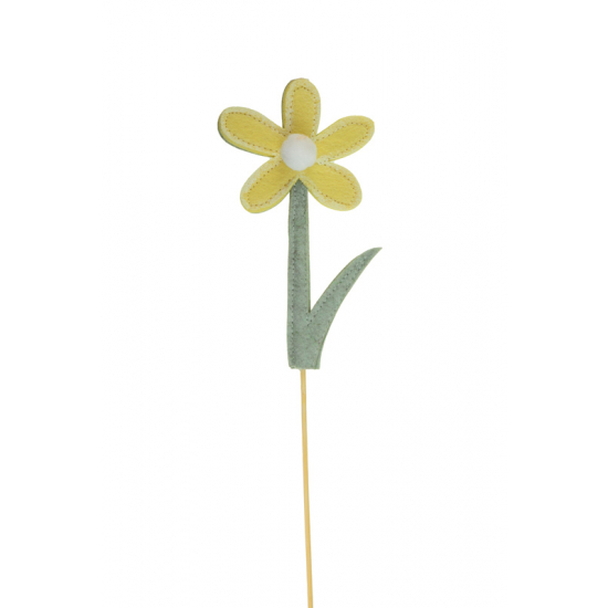 Pick virág filc 43cm sárga
