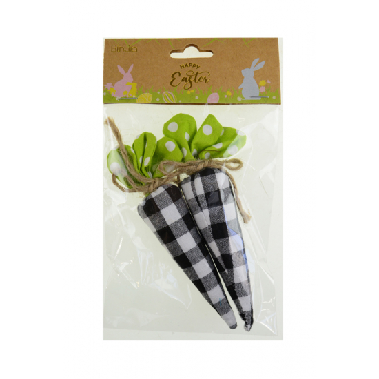 Répa textil 15cm s/2 kockás fehér