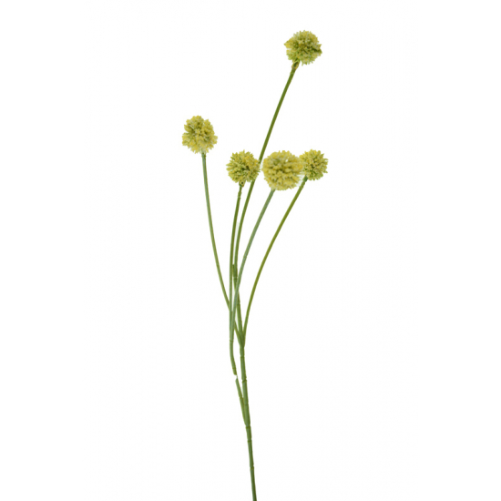 Selyemvirág 5 fejes dobverő 65cm sárga