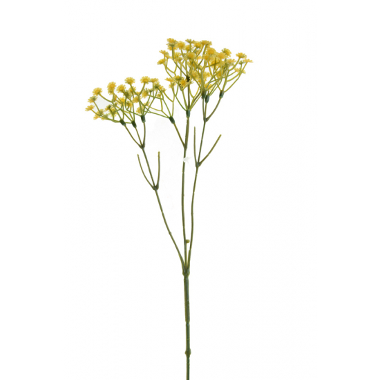 Selyemvirág ág 64cm sárga