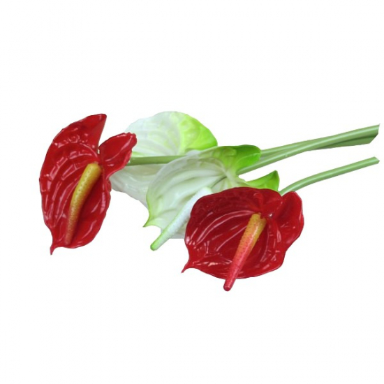 Selyemvirág anthurium 54cm több szín