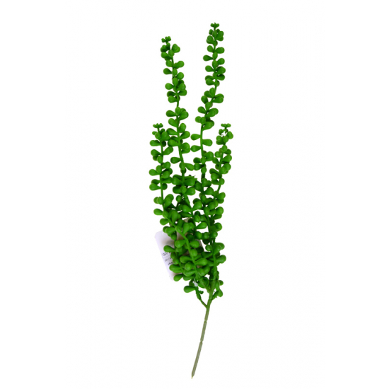 Selyemvirág bogyós ág 41cm csüngő s.zöld