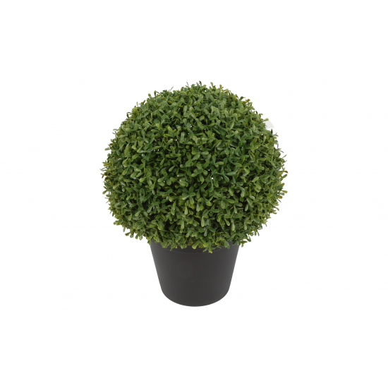 Selyemvirág buxus gömb 34*42cm zöld