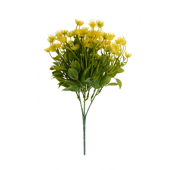 Selyemvirág csokor 33cm sárga