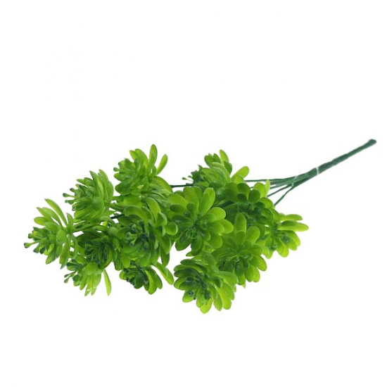 Selyemvirág kövirózsa csokor 35cm zöld