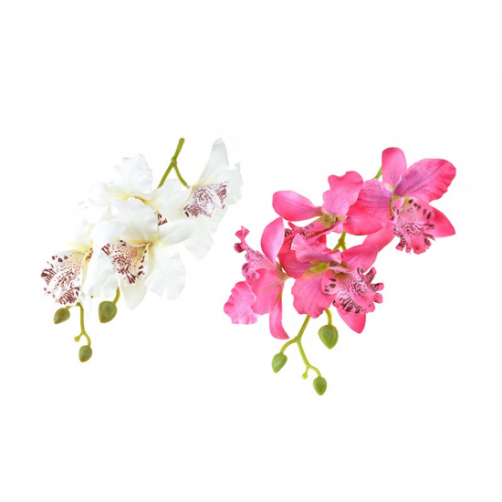 Selyemvirág cymbidium fej 18cm több szín DB!