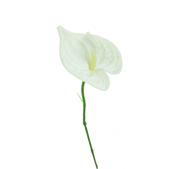 Selyemvirág flamingó szál 31cm fehér