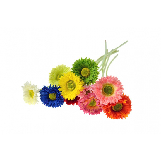 Selyemvirág gerbera mini 42cm több szín