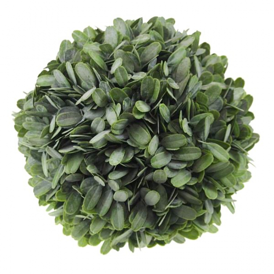 Selyemvirág gömb buxus D25cm púderes zöld
