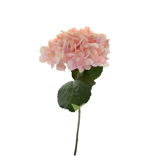 Selyemvirág hortenzia 45cm világos rózsaszín