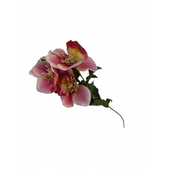 Selyemvirág hunyor 4fej 50cm pink