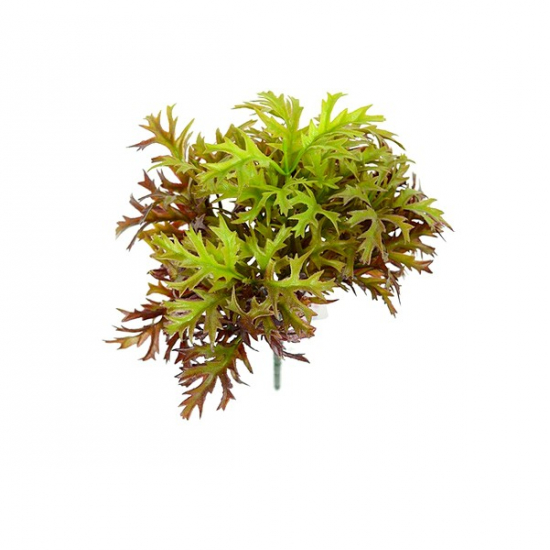 Selyemvirág levél csokor 28cm 5ág zöld/barna