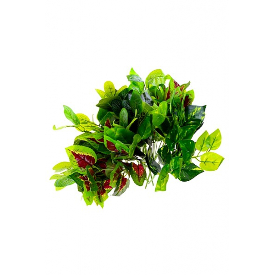 Selyemvirág levél csokor 30cm mix zöld